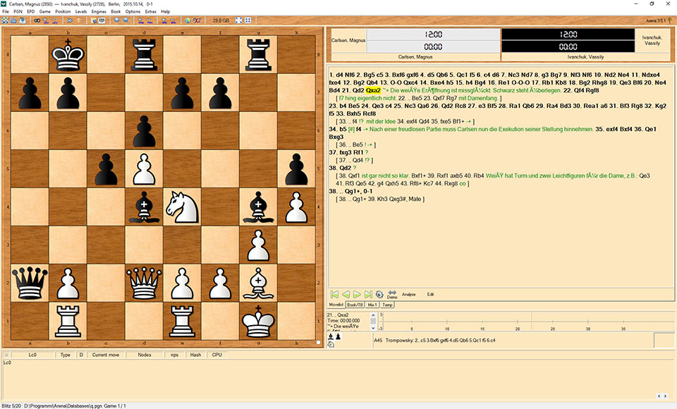 Free chess interfaces